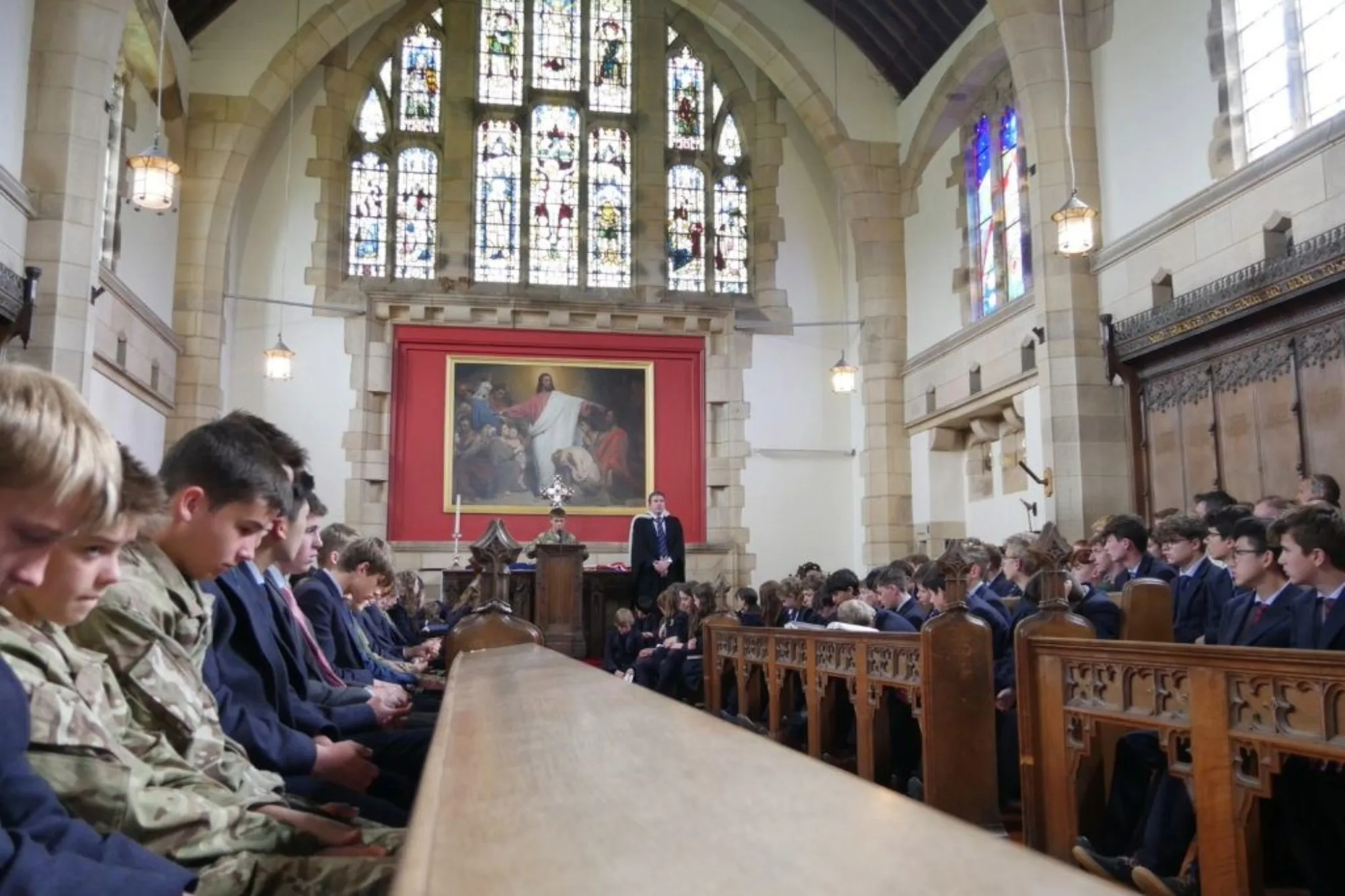 Chapel service for OB Chris Dent.