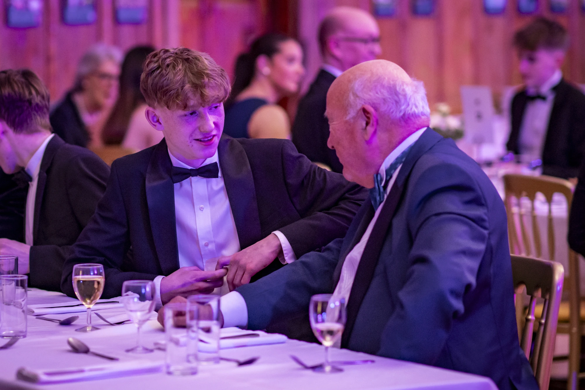 Barnard Castle School sixth form students at the leaving dinner ball.