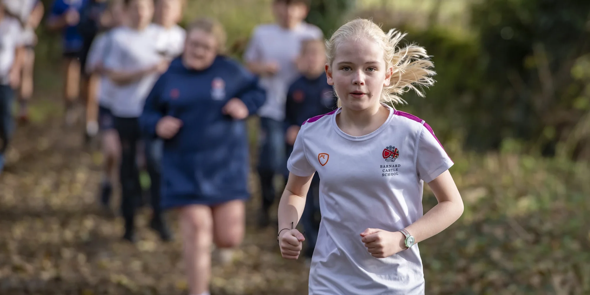 A Barnard Castle School Longfield house boarding pupil during cross country.