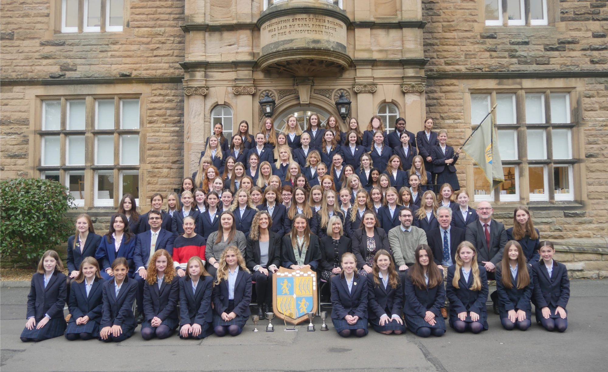 Bowes House boarders and staff.