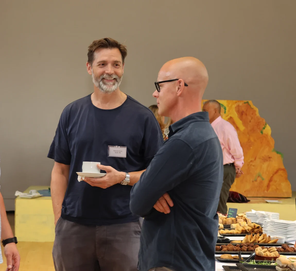 Old Barnardians catching up at a network event.