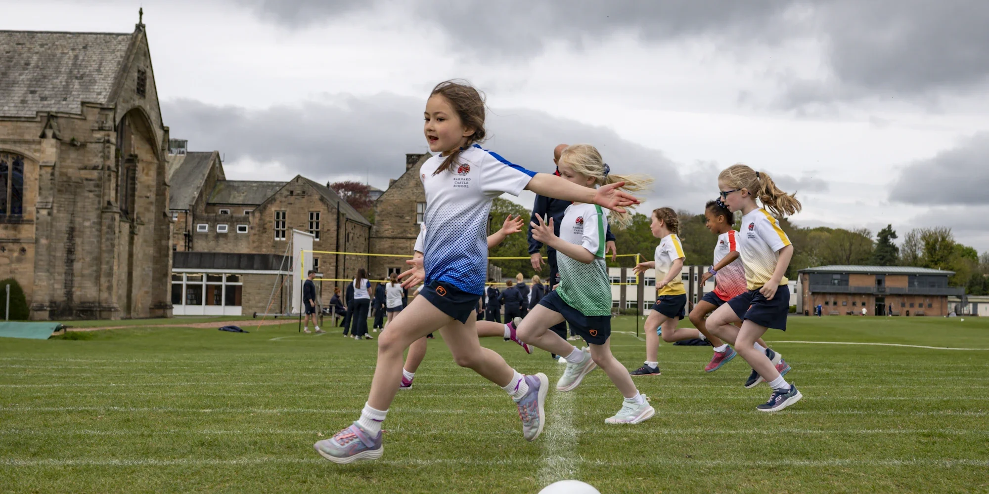 Barnard Castle School Preppies during a cross country event.