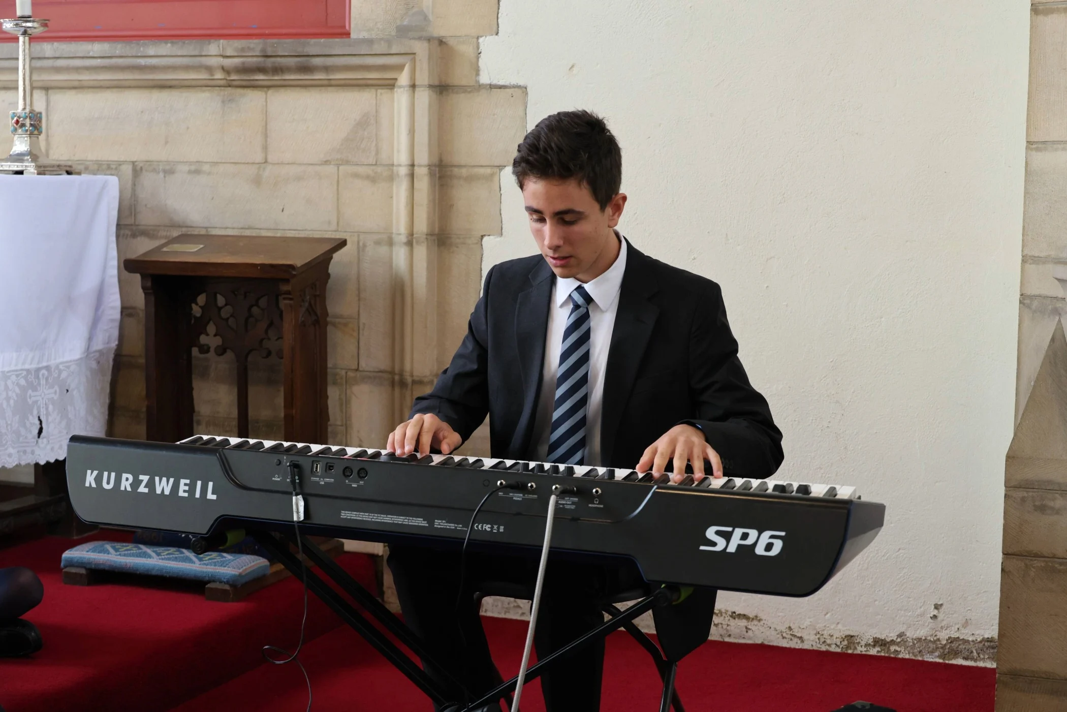 Max performing Chopin’s Nocturne No.1 in Bb Minor.