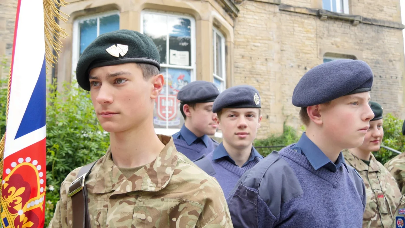 CCF cadets at a special D-Day proclamation.