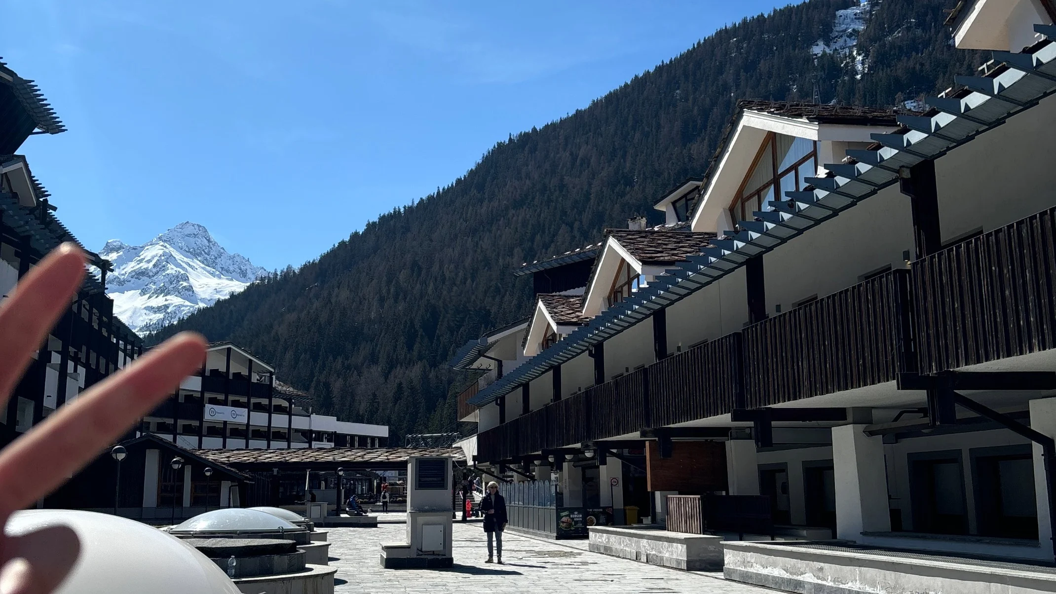 A ski lodge in La Thuile.
