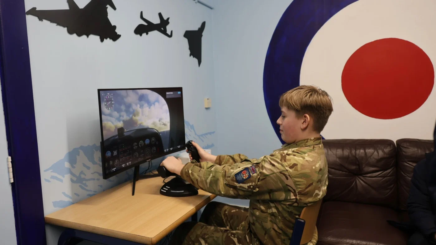 RAF simulator room takes flight at Barney