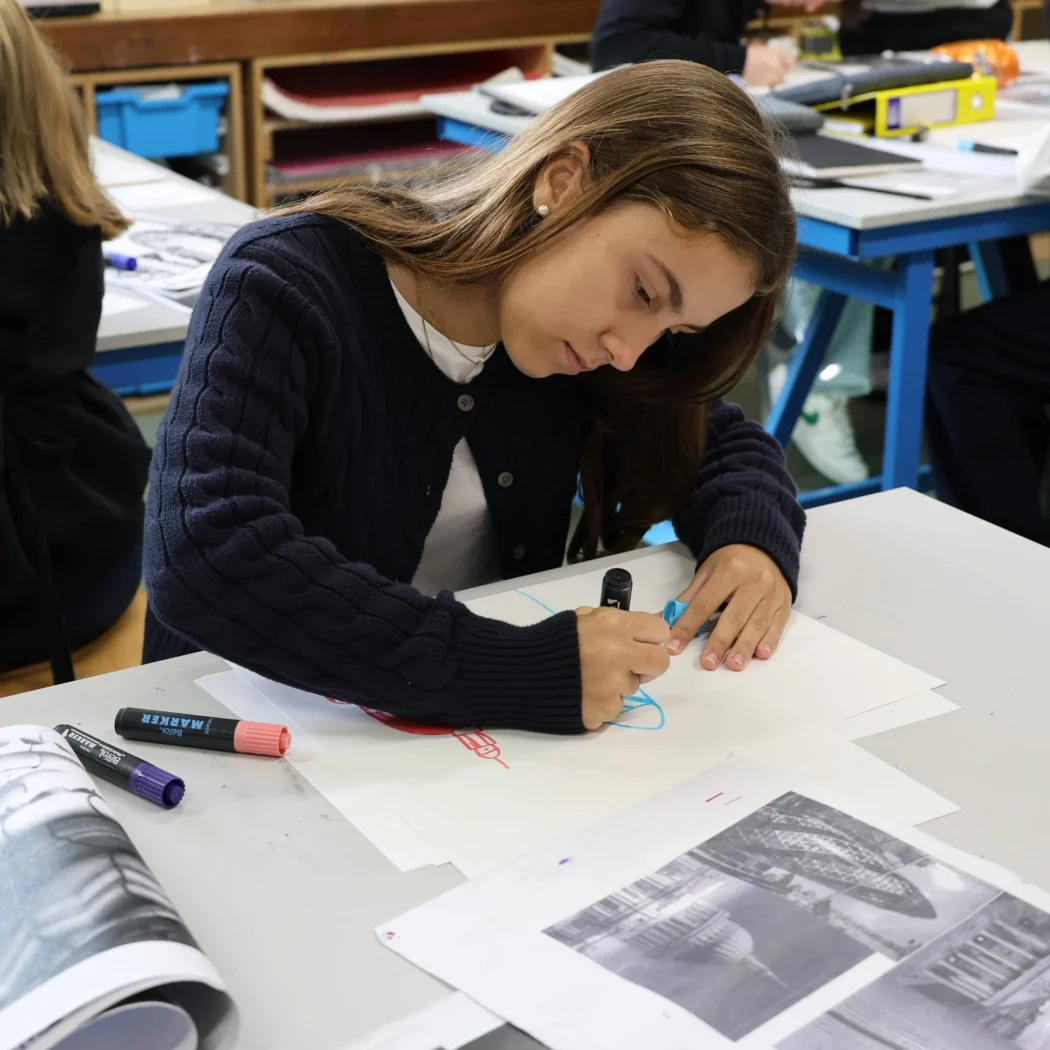 A Barney Senior School student drawing.