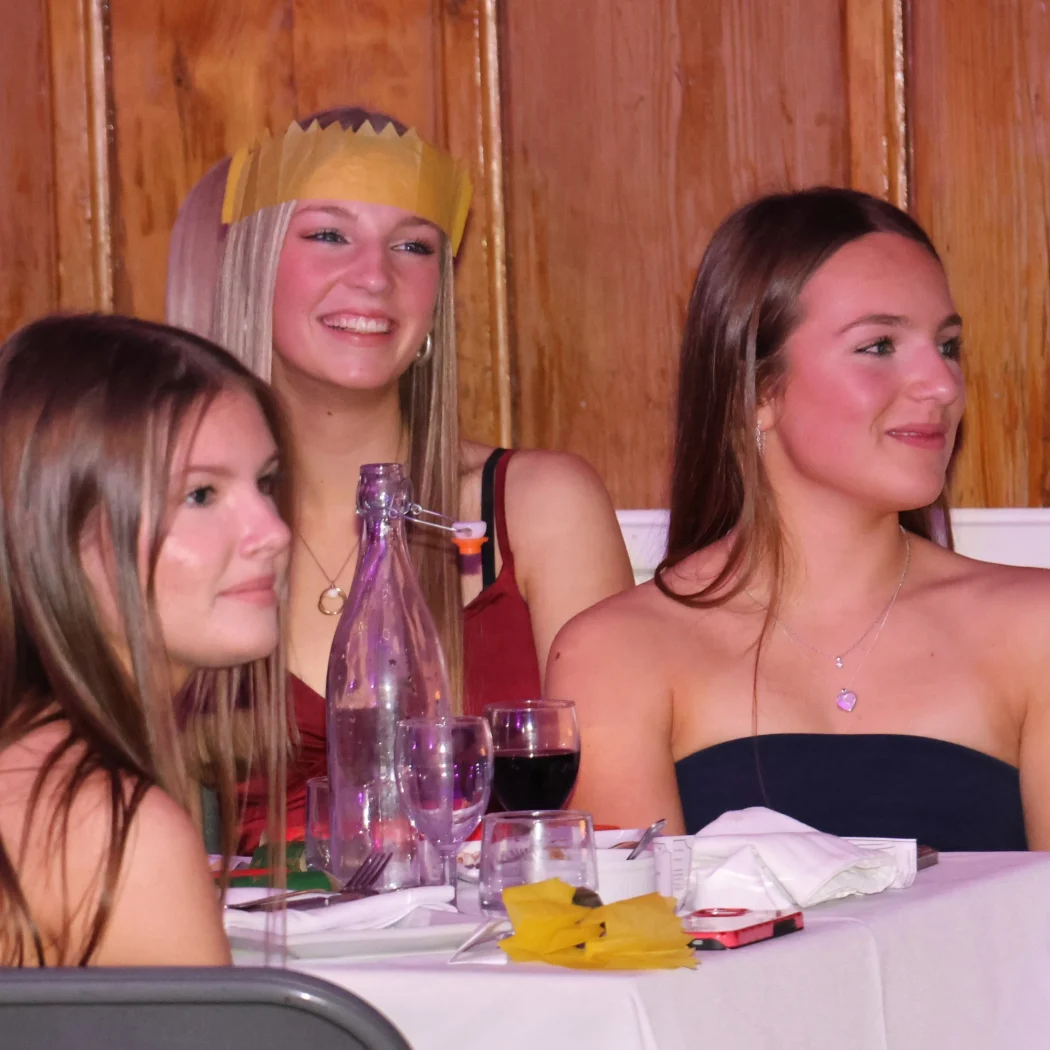 Barney Sixth Form students in formal attire for Lectern Club.