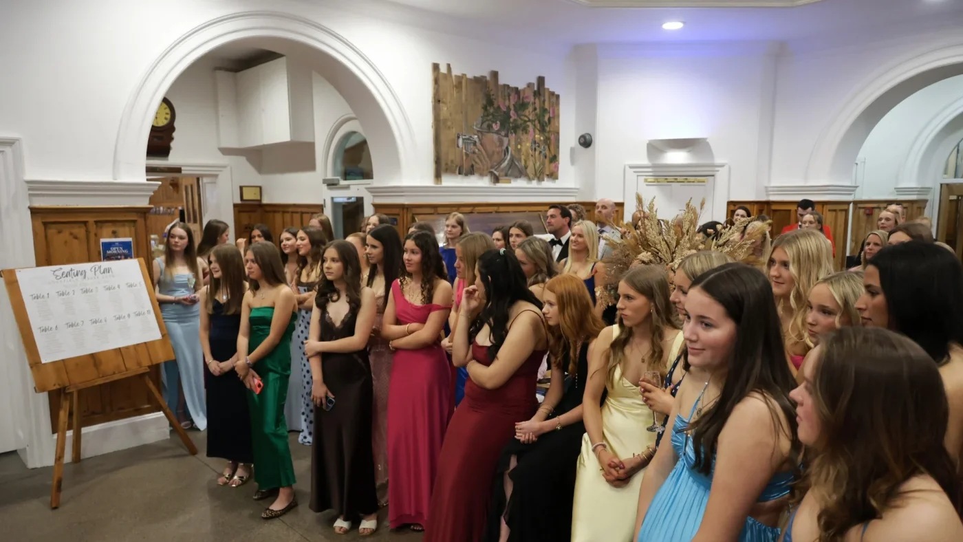 Longfield Girls’ Boarding House members at the annual Longfield Dinner.
