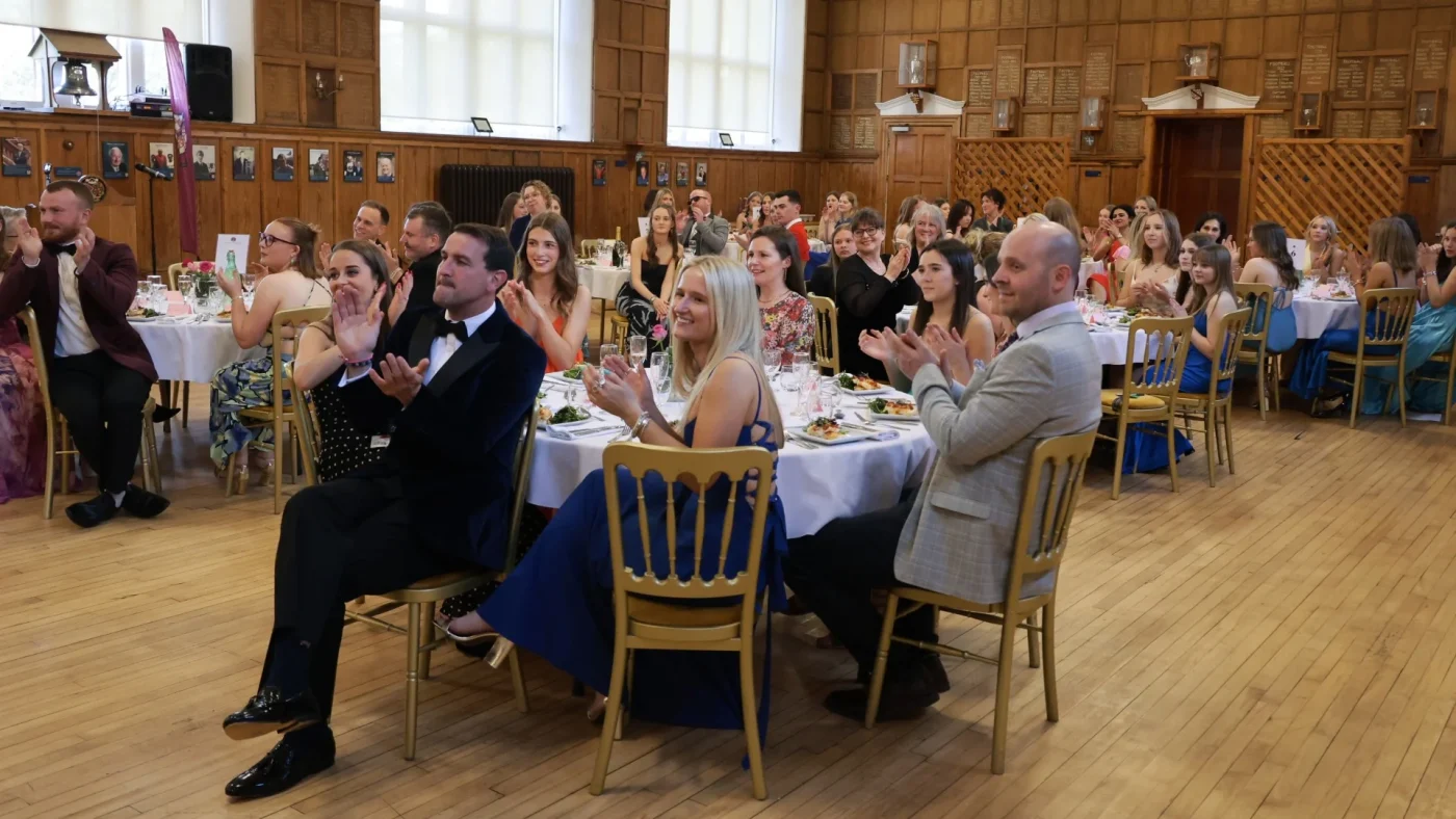 Guests applauding at the 2026 Longfield Dinner.