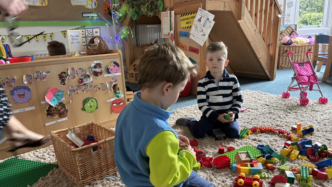 Young children at Barney's Stay & Play event.