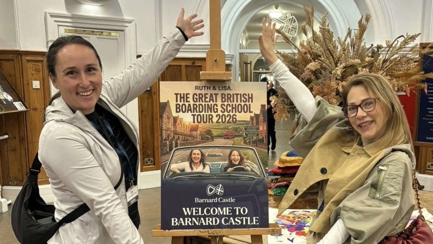 Ruth Benny and Lisa Kate Ackerman from the Great British Boarding Schools Tour 2026.