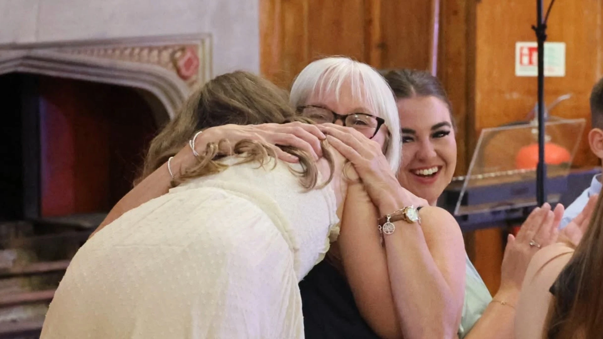 Families, staff, and students at a celebratory evening for Barney's boarding community.
