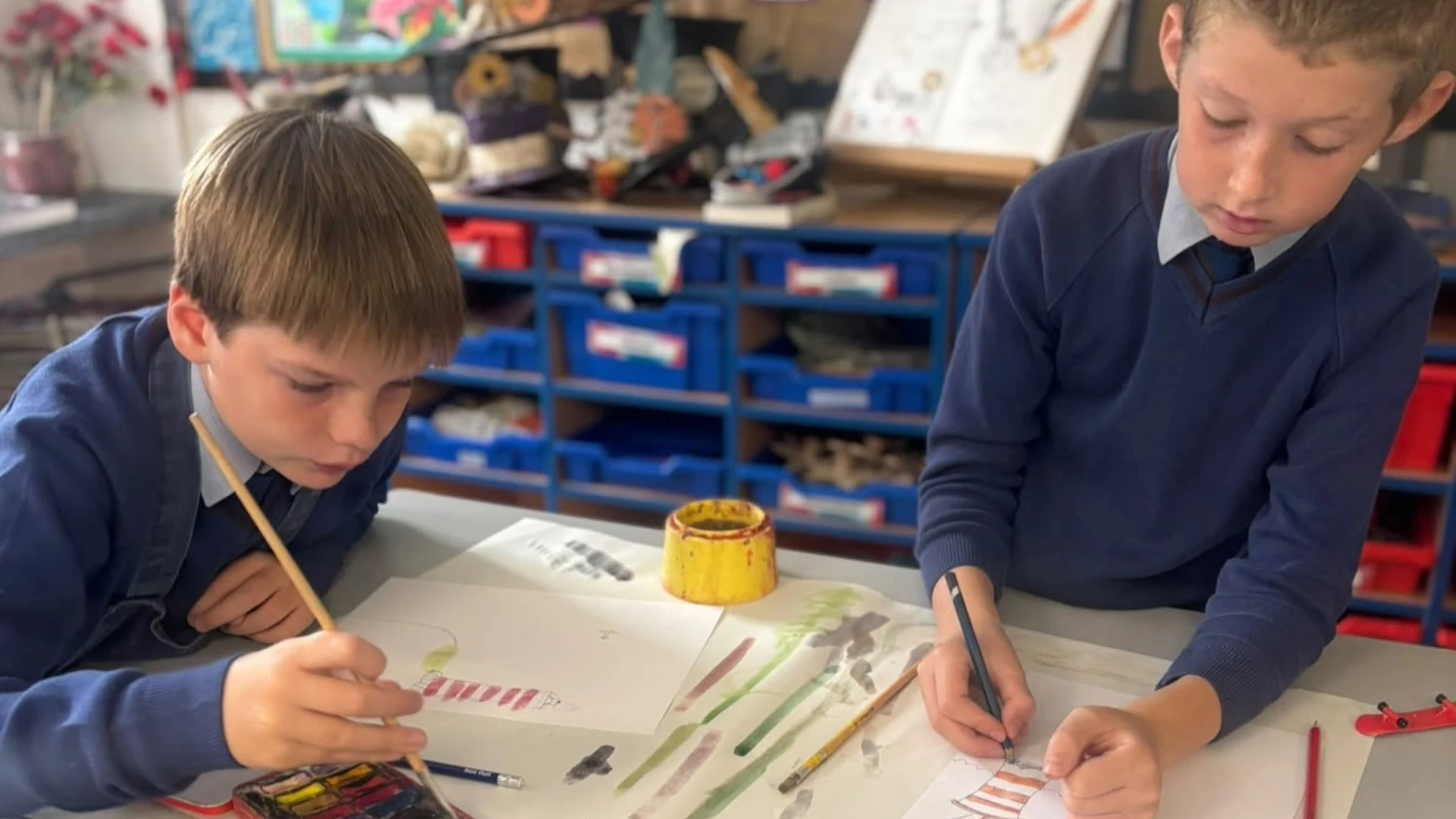 Barney Prep School students enjoying their first week back at school.