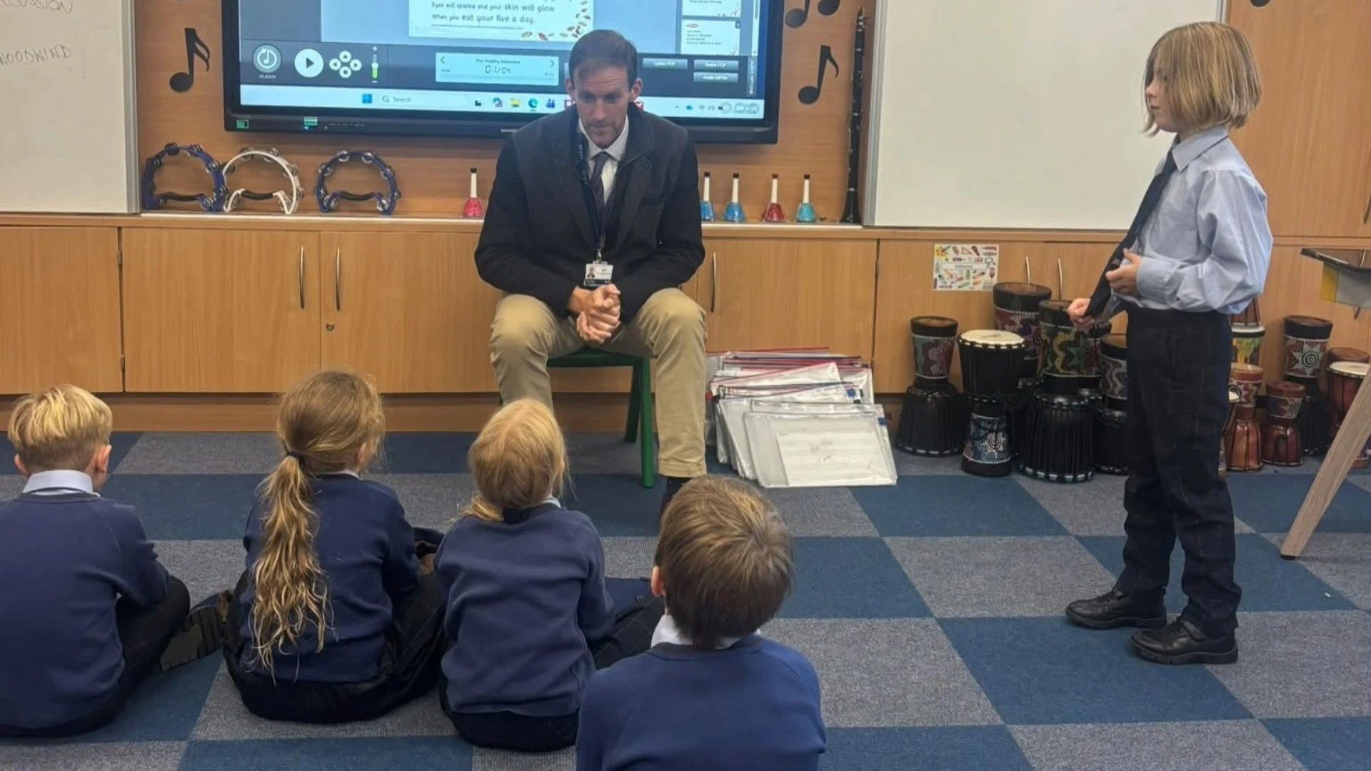Barney Prep School students enjoying their first week back at school.