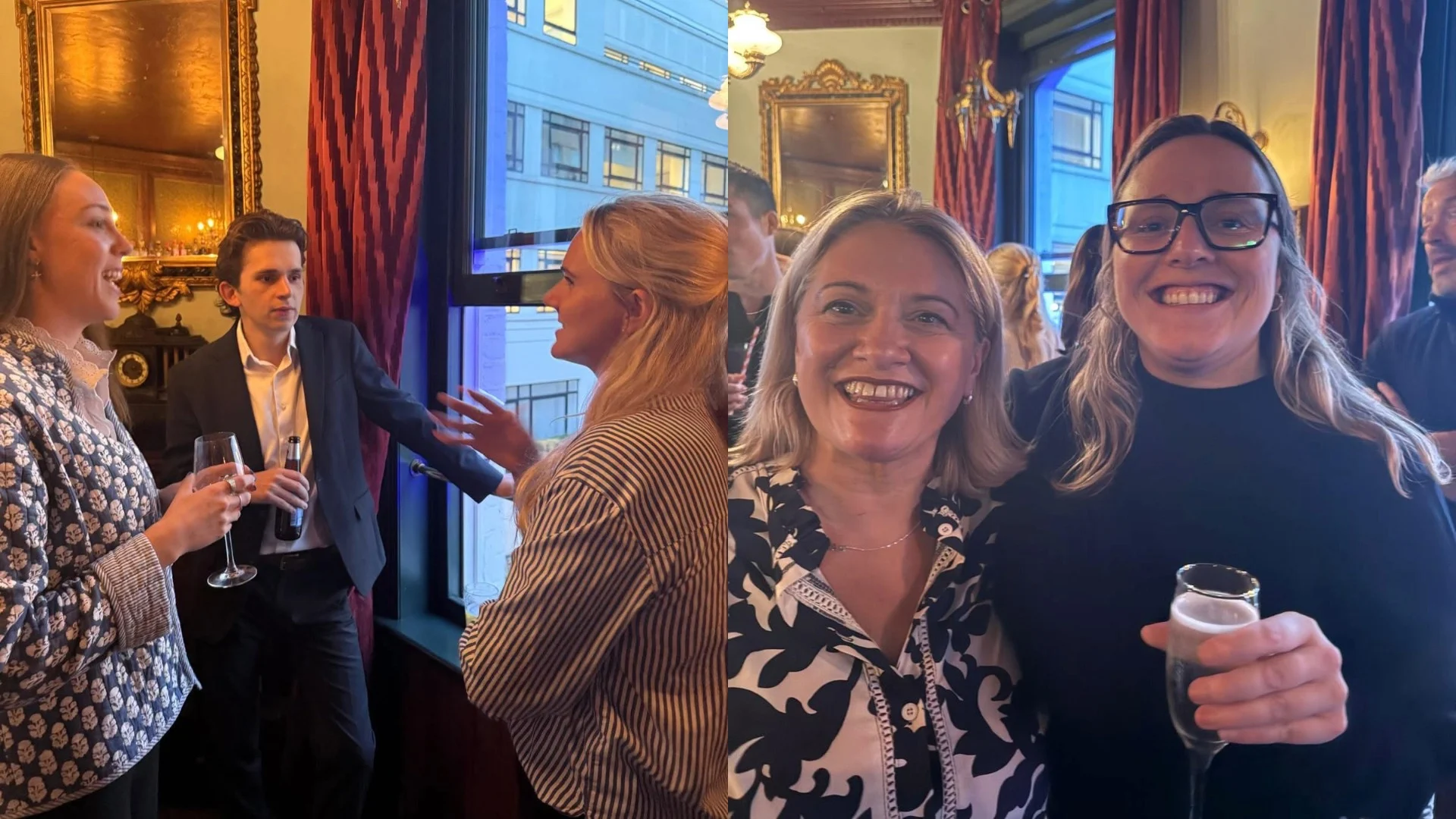Old Barnardians reconnect over drinks in London.