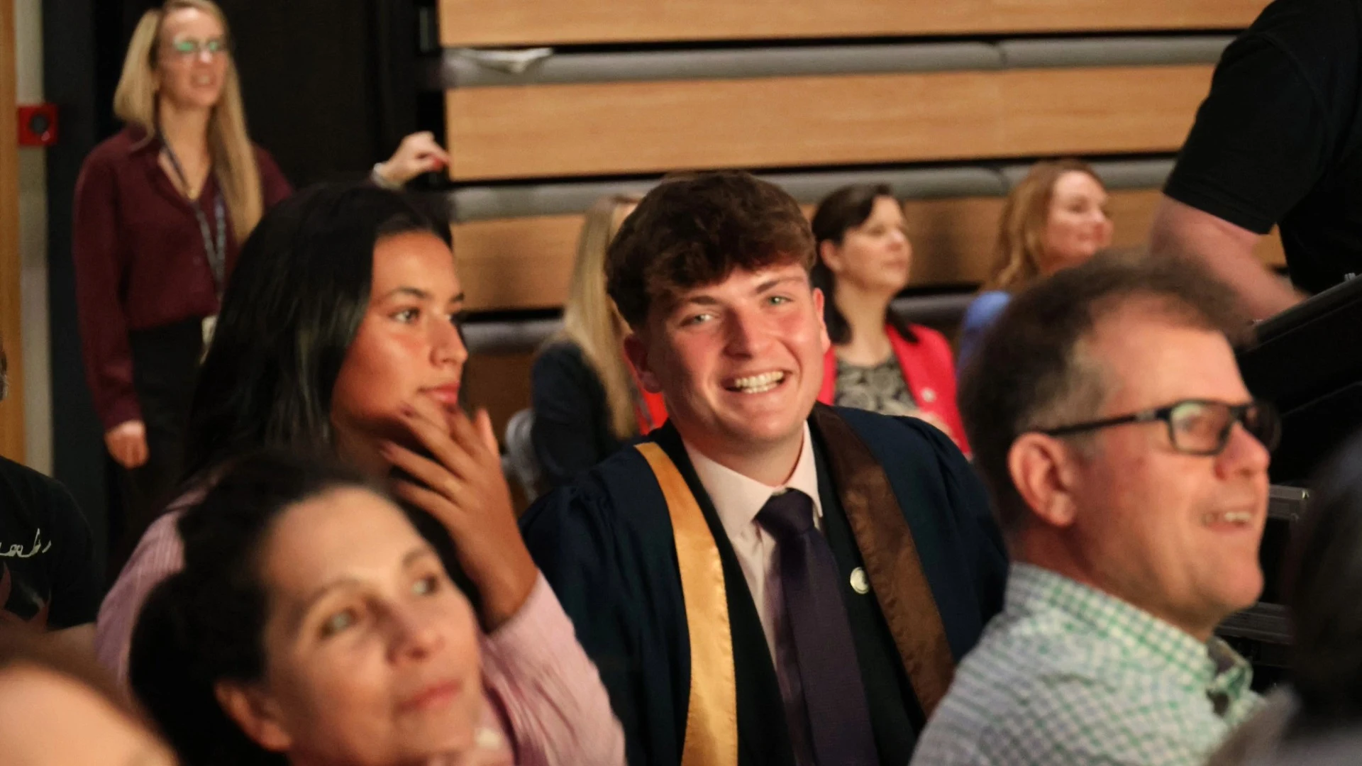 Barney Senior School Head Boy and Head Girl at House Singing 2026.