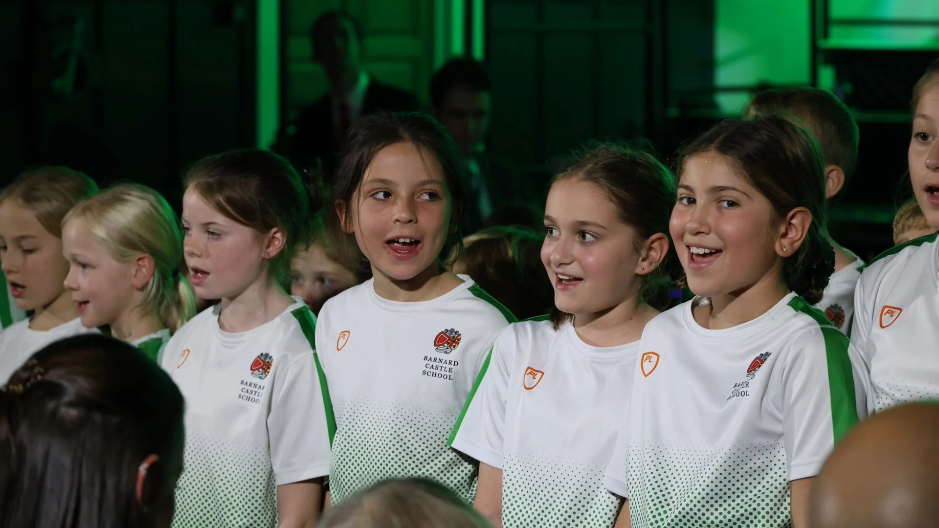 Barney Prep School students performing at House Singing 2026.