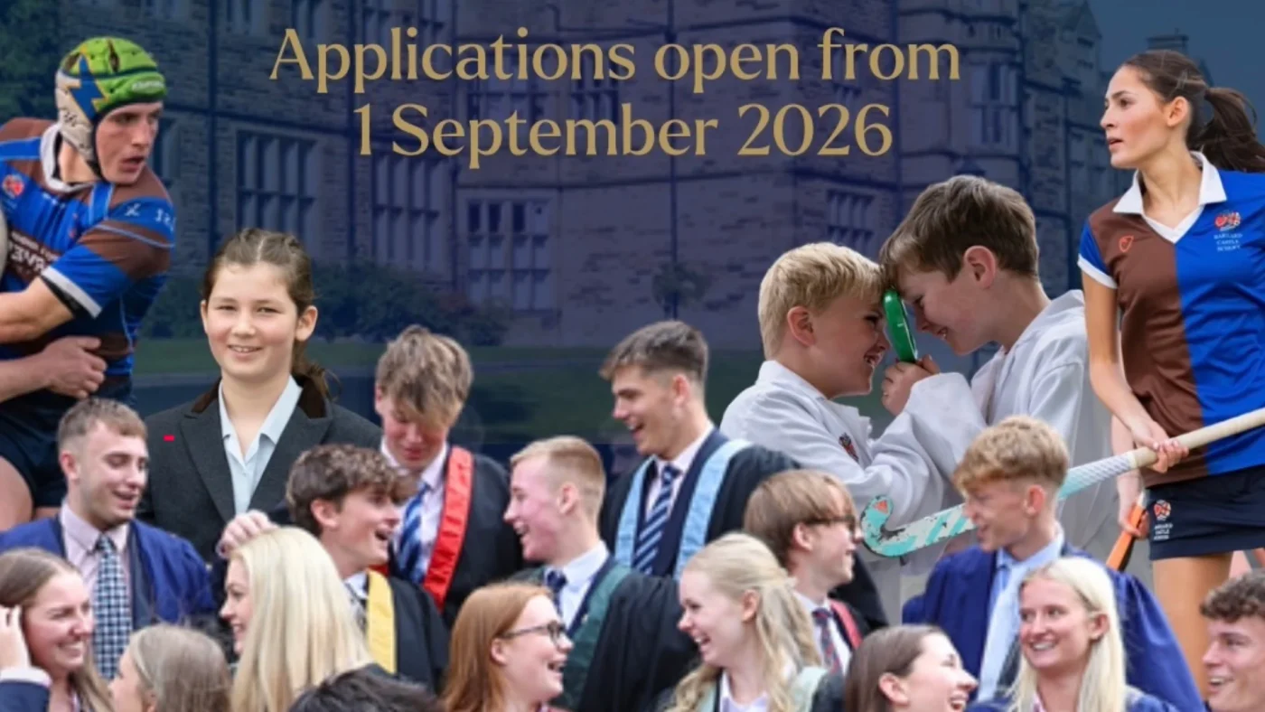 A graphic featuring Barney students with text that reads 'Scholarships at Barney'.